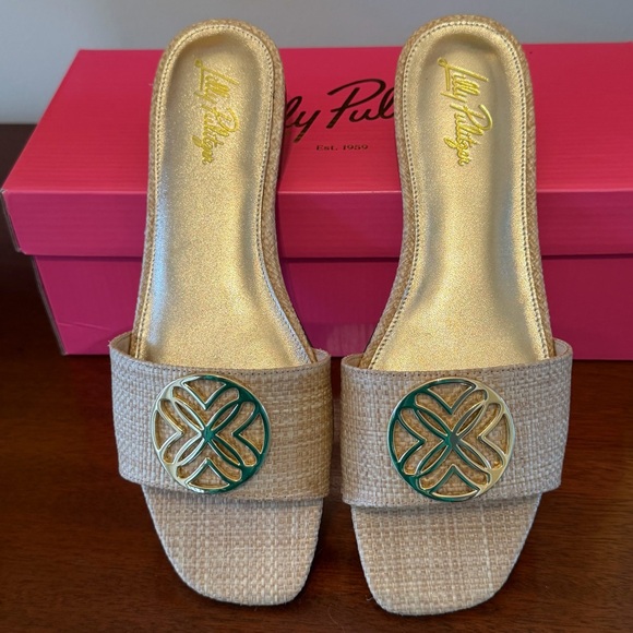 Lilly Pulitzer Nessa Slide Natural - Picture 7 of 11